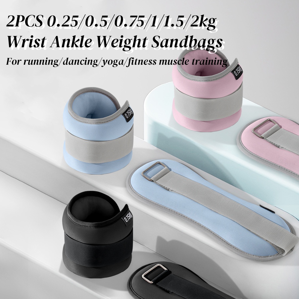 Pilates Ankle Strap - 2 stücke 0,25/0,5/0,75/1/2 kg Handgelenk Knöchel