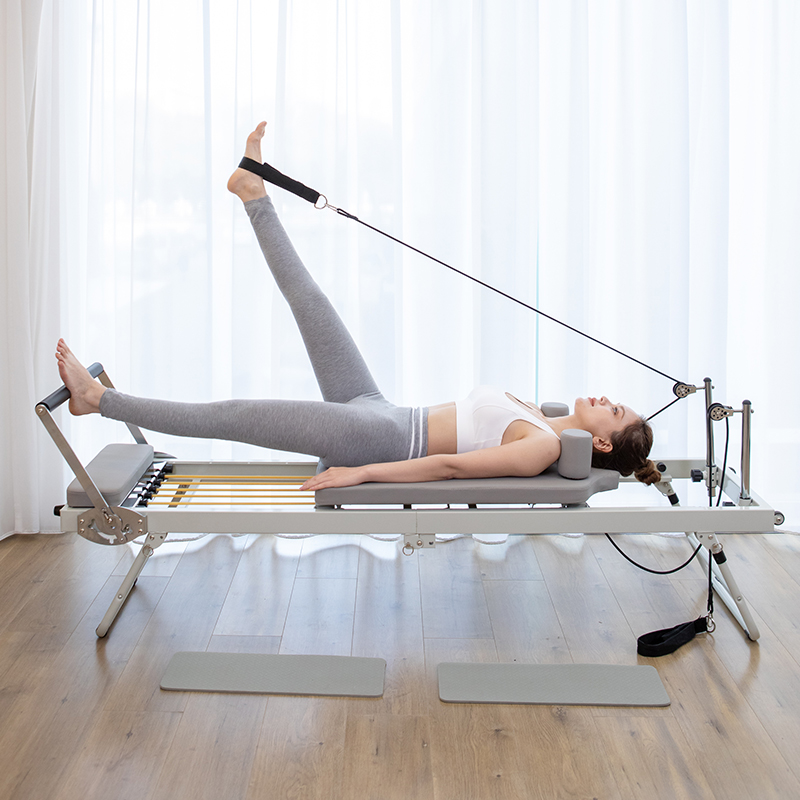 Pilates Yoga For Weight Loss - Großes klappbares Pilates-Reformer-Gerät, Core-Yoga-Bett, Heimfitness, Gewichtsverlust,