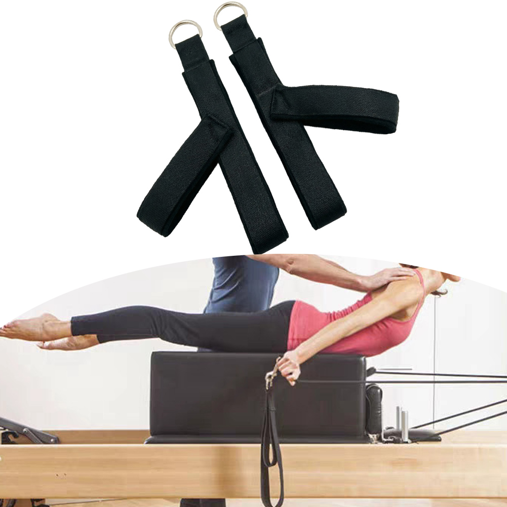 Pilates Ankle Strap - Pilates-Gurt, Y-förmige Fußschlaufe mit Ring, Paar,