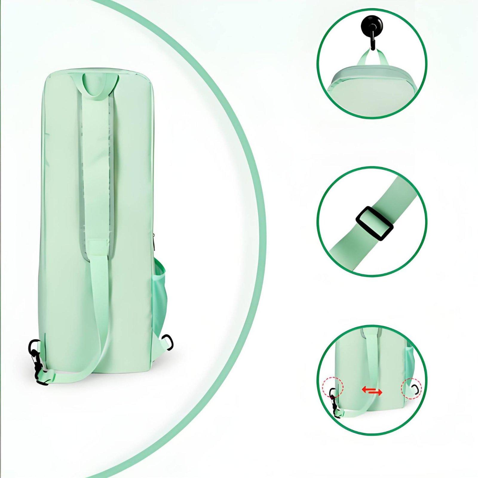 Yoga Mat Bag Carrier - Industrielle Tragetasche für Fitnessmatten mit Nassfacht,