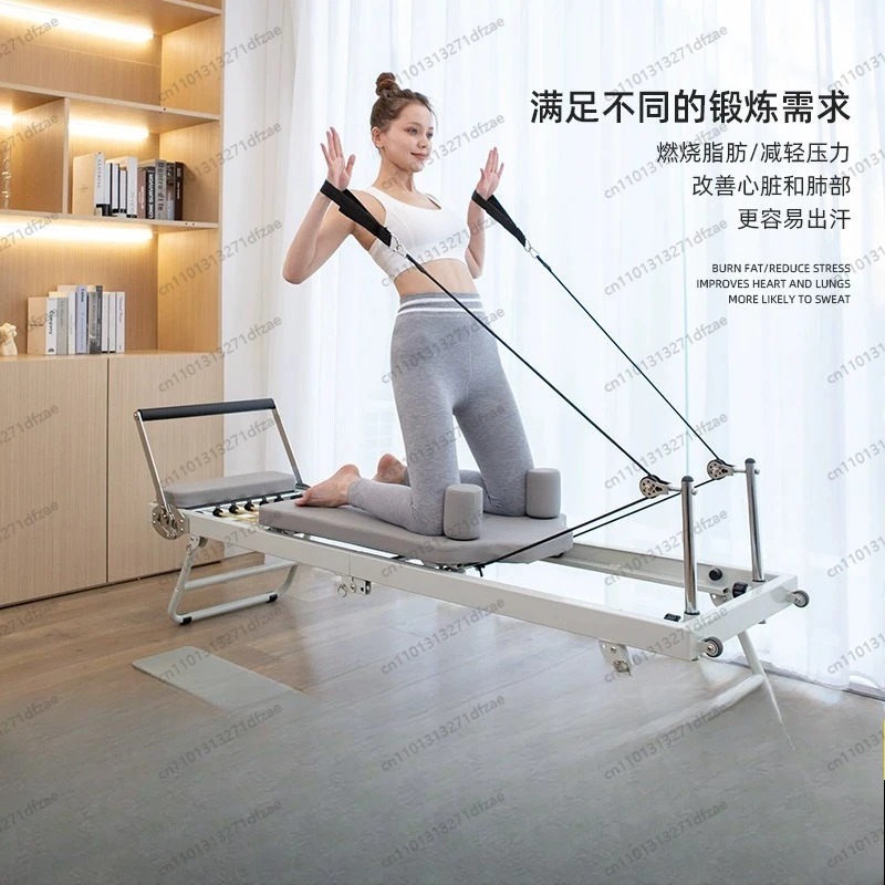 Pilates Yoga For Weight Loss - Heim-Fitness Pilates Reformer Ausrüstung, Großes Faltbares