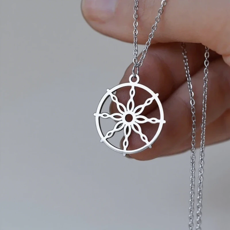 Edelstahl Halsketten Dharma Ra – Yoga Wheel Dharma Bewertung und Preis