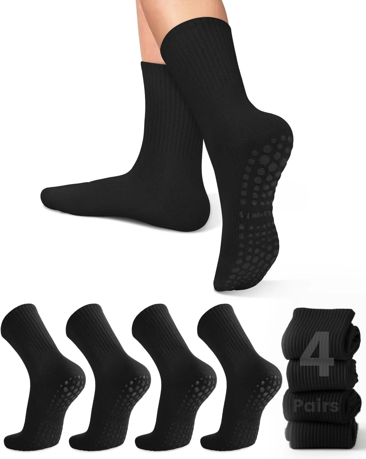 4 Paar Damen-Yoga-Socken, einf – Pilates & Yoga Studio Alineacion Bewertung und Preis